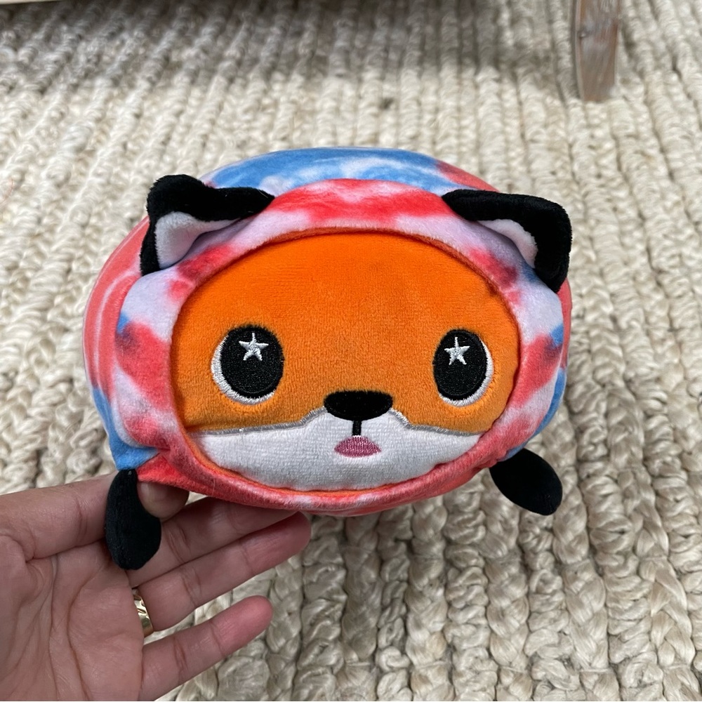 Moosh Moosh plush fox bandit slumber plushies tie dye